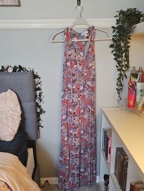 Jopna Pink Floral Maxi Dress - XS